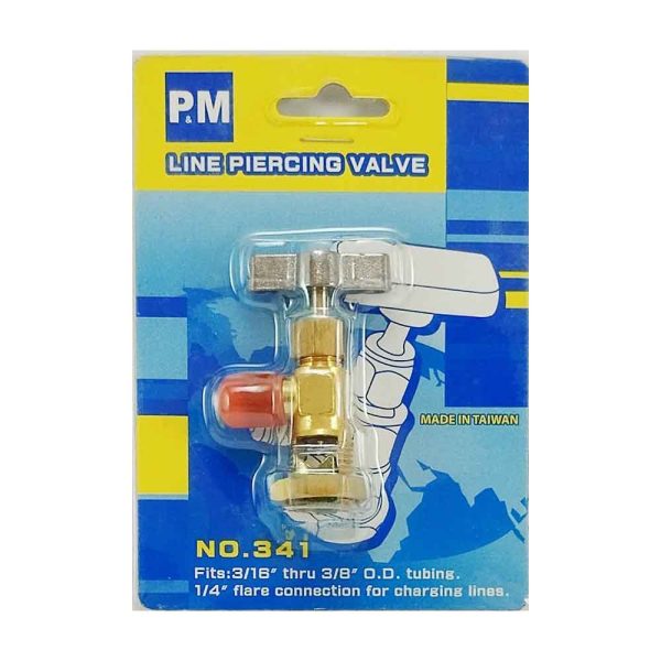 شیر سرویس ریکاوری شارژ گاز پروانه ای برند P.M مدل NO.341