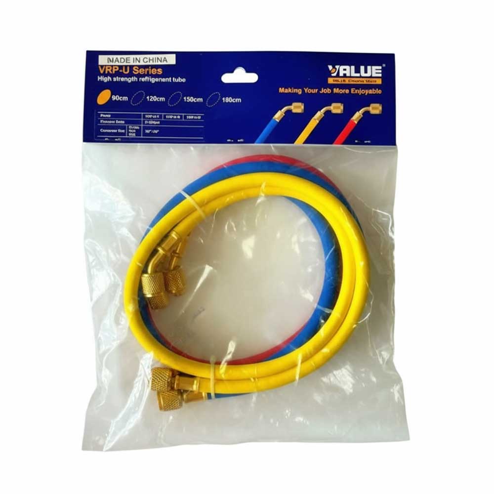 شیلنگ 3 تایی شارژ گاز ولیو 90 سانتی