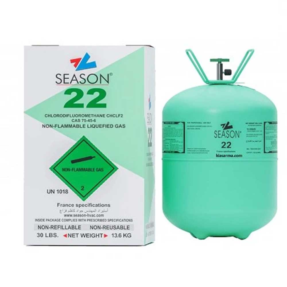 کپسول 13.6 کیلوگرمی گاز مبرد R-22 برند Season