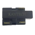 نمای پشت رله سنگی KAMTECH 3 پین به همراه لوگوی حک شده روی بدنه